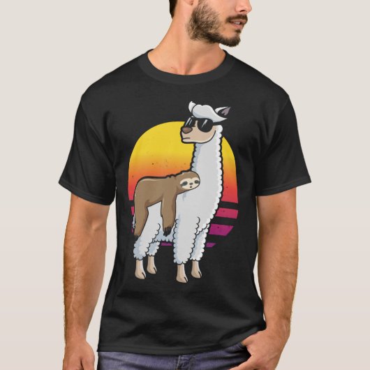 T-shirt Empreinte arrière sur Llama (Devant)