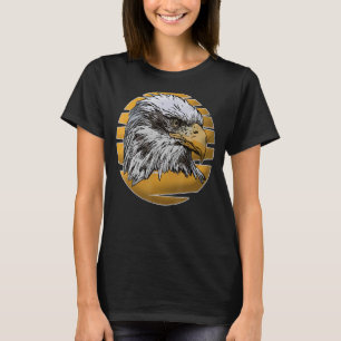 T-shirt Empreinte d'aigle à tête blanche Oiseau patriotiqu
