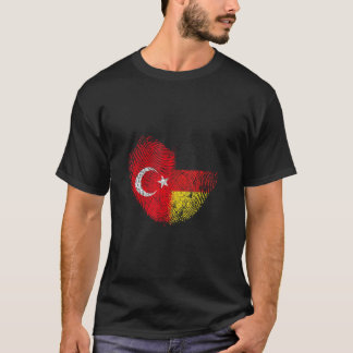 T-shirt Empreinte de dinde pour fière dinde allemande