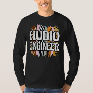 T-shirt Empreinte de léopard Audio Engineer