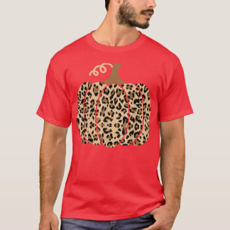 T-shirt Empreinte de léopard citrouille pour femmes Ados f