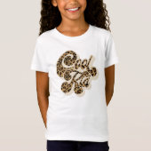 T-Shirt Empreinte de léopard Cool enfant jumelage maman et (Devant)