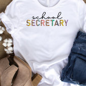 T-shirt Empreinte de léopard du secrétaire d'école