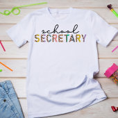 T-shirt Empreinte de léopard du secrétaire d'école