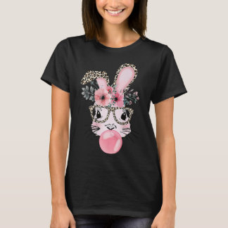 T-shirt Empreinte de léopard Lapin Bunny Blowbble Gum Est