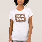 T-shirt Empreinte de léopard Mama et Mini Matching (Devant)