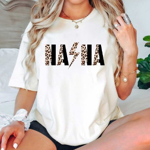 T-shirt Empreinte de léopard Nana Anniversaire ou Annivers