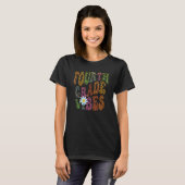 T-shirt Empreinte de léopard QUATRIÈME GRADE VIBES Enseign (Devant entier)
