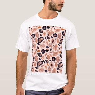 T-shirt Empreinte de léopard, sans soudure, arrière - plan