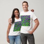 T-shirt Empreinte de léopard vert violet jaune (Unisexe)