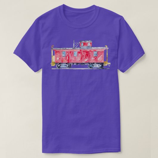 T-shirt Empreinte de locomotive Caboose Train Salle d'enfa (Design devant)