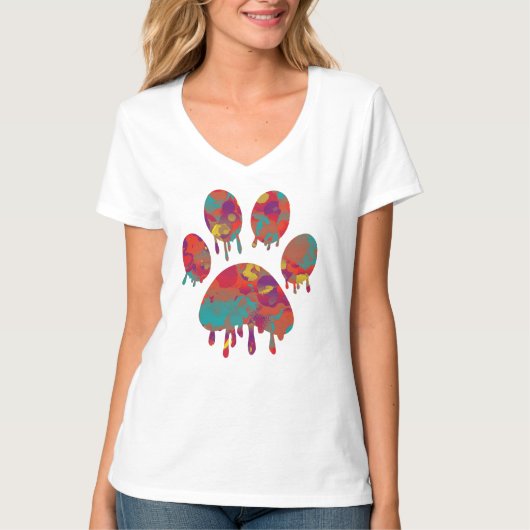 T-Shirt Empreinte de Patte (Devant)