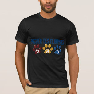 T-shirt Empreinte de patte 1 de PAPA de DES FLANDRES de