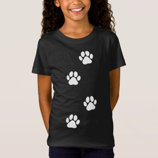 T-Shirt Empreinte de patte chien chat animal de compagnie (Devant)