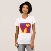 T-shirt Empreinte de patte d'AMOUR (Devant entier)