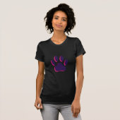 T-shirt Empreinte de patte de chien hors de l'attention (Devant entier)