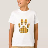 Empreinte de patte de chien Tartan
