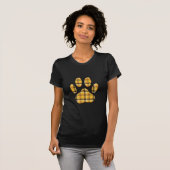 T-shirt Empreinte de patte de chien Tartan (Devant entier)