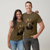 T-shirt Empreinte de patte de l'ours sauvage (Unisexe)
