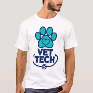 T-shirt Empreinte de patte de technicien vétérinaire