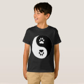 T-shirt Empreinte de patte de Ying Yang (Devant entier)