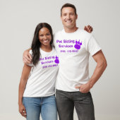 T-shirt Empreinte de patte des services de pose pour anima (Unisexe)