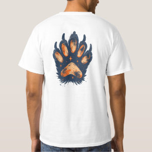 T-shirt Empreinte de patte d'ours cosmique - conce