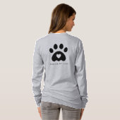 T-shirt Empreinte de patte moderne Soin des animaux de com (Dos entier)
