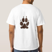 T-shirt Empreinte de patte Wolf Silhouette (Dos)