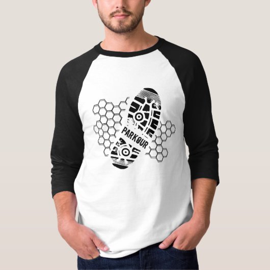 T-shirt Empreinte d'entraînement de parkour (Devant)