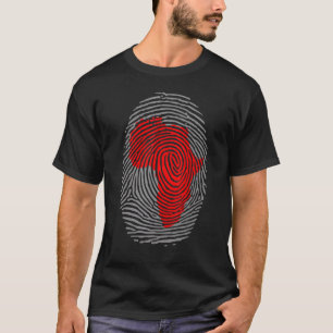 T-shirt Empreinte digitale Mois de l'histoire des Noirs af