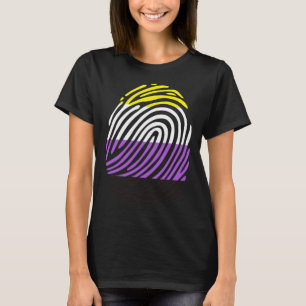 T-shirt Empreinte digitale non binaire