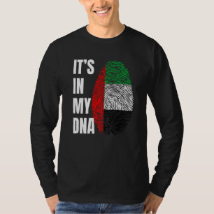 T-shirt Empreinte génétique Biométrie Drapeau Arabe Émirat