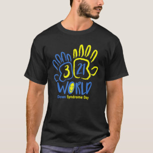 T-shirt Empreinte Manuelle Journée Mondiale Syndrome de Do