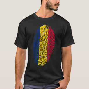 T-shirt Empreinte numérique Tchad Identité tchadienne Iden