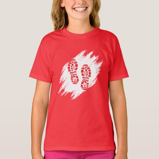 T-shirt Empreinte père Noël (Devant)