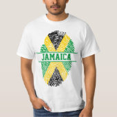 T-SHIRT EMPREINTE PORTABLE JAMAÏCAINE (Devant)