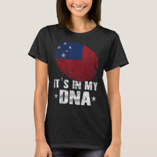 T-shirt Empreinte Samoa Drapeau C'est dans mon Adn