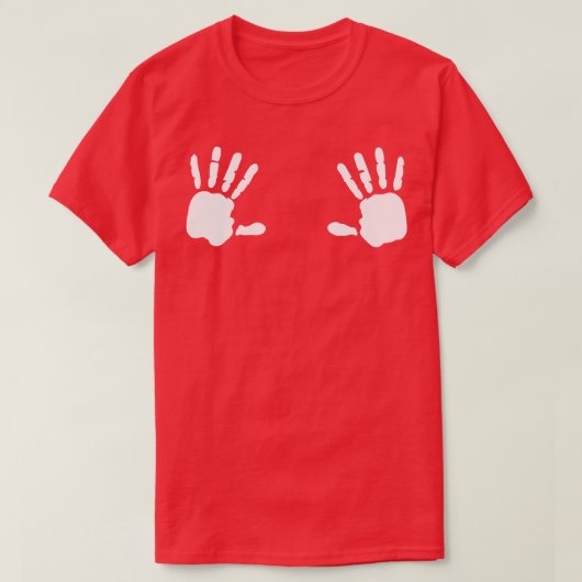 T-shirt Empreinte tactile moi cadeau (Design devant)