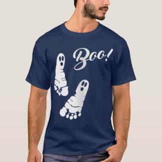 T-shirt Empreintes Boo Halloween Grossesse Faire-part G