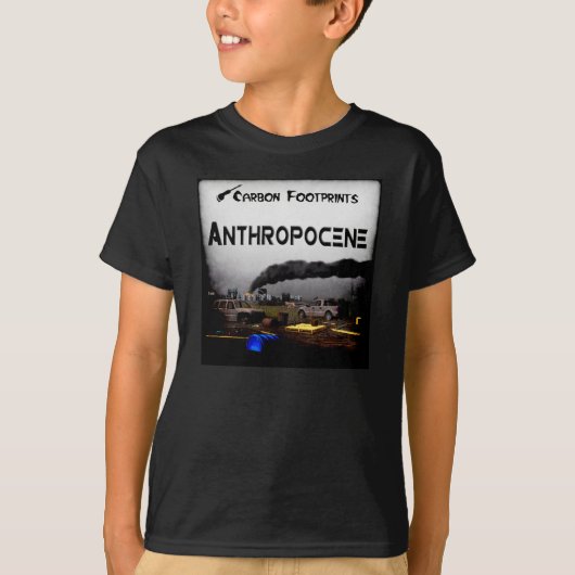 T-shirt Empreintes Carbone - Anthropocène (Devant)