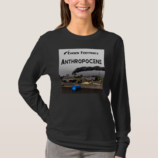 T-shirt Empreintes Carbone - Anthropocène (Devant)