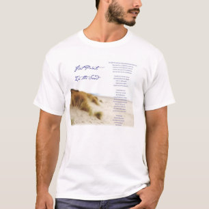 T-shirt empreintes dans le sable