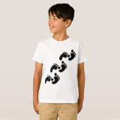 T-shirt empreintes de bébés mignonnes (Devant entier)