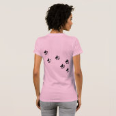 T-shirt Empreintes de pas (Dos entier)