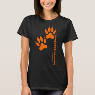 T-shirt Empreintes de pattes bergers allemands