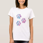 T-shirt Empreintes de pattes de chiens - Fils de peinture  (Devant)