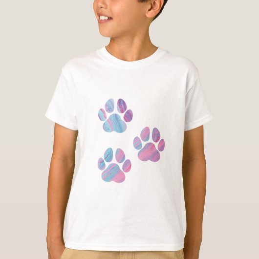T-shirt Empreintes de pattes de chiens - Fils de peinture  (Devant)