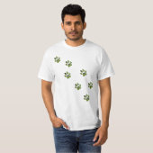 T-shirt Empreintes de pattes de Fox Terrier, (Devant entier)