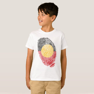 T-shirt empreintes digitales de l'Australie aborigène